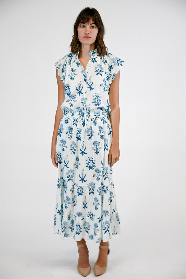 Bays Blouse Indigo Meadow