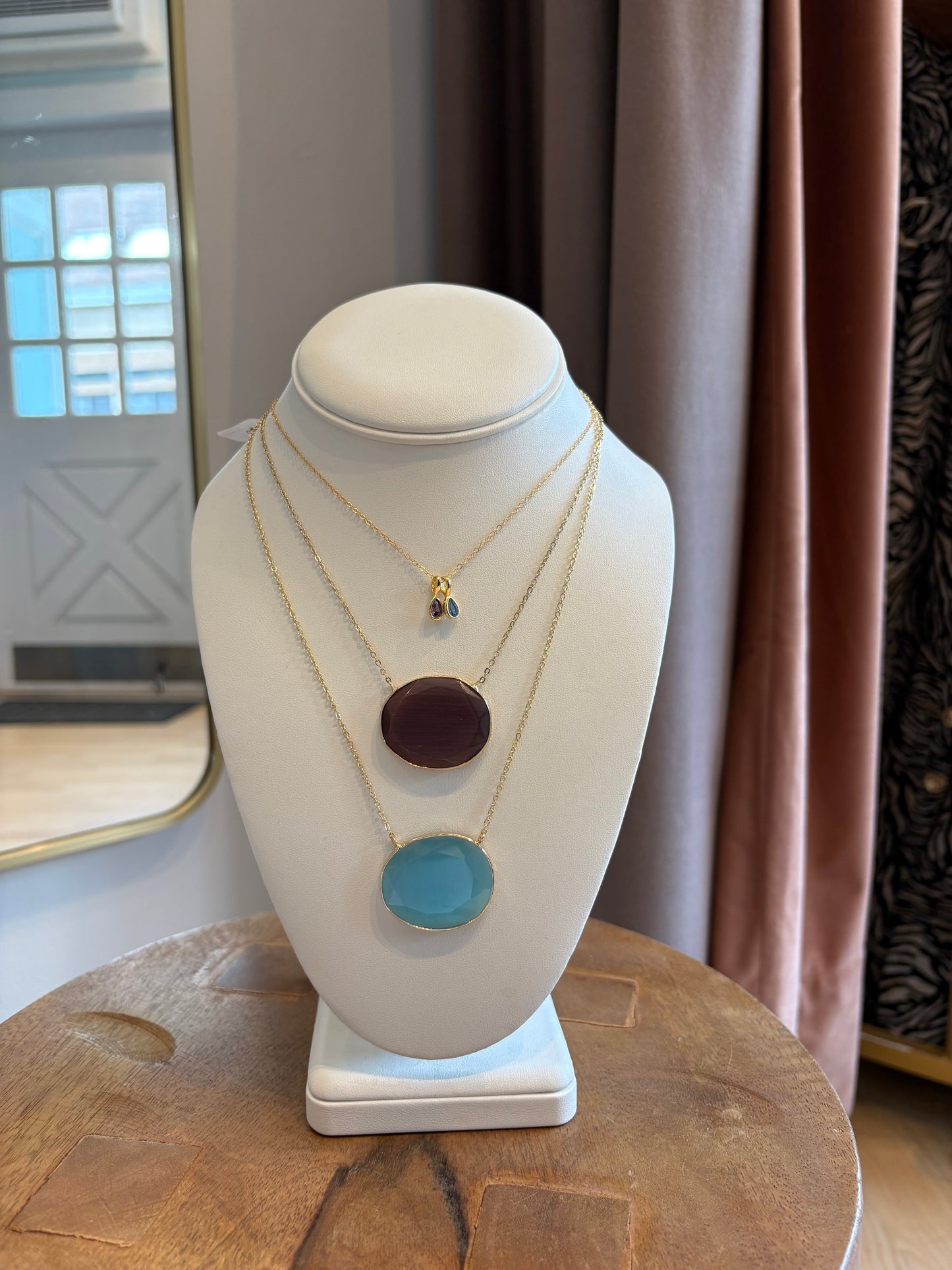 Faceted Glass Necklace