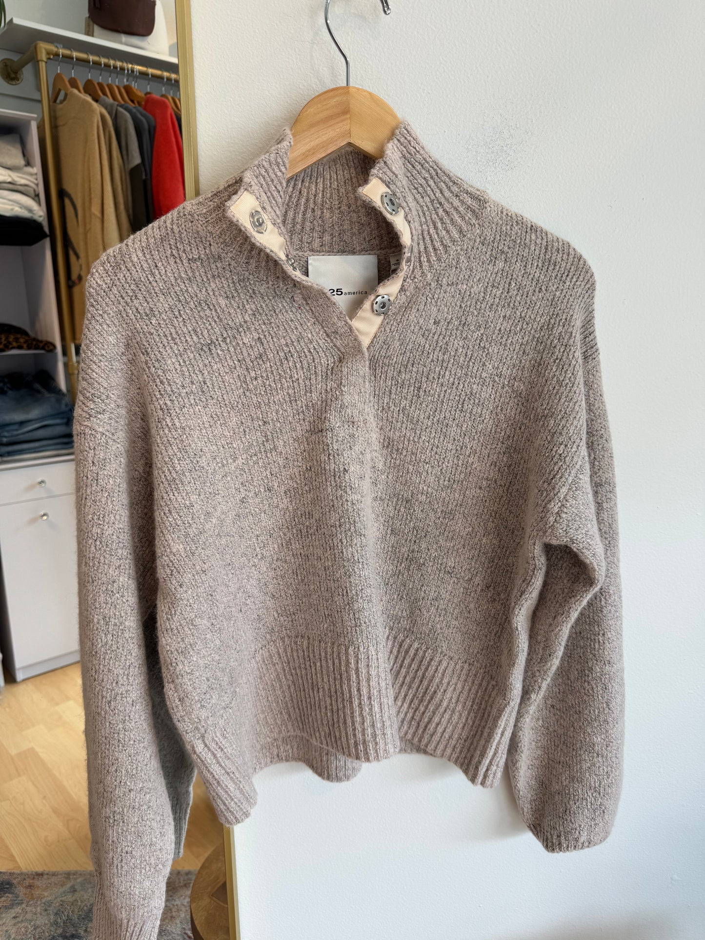 Snap Front Henley