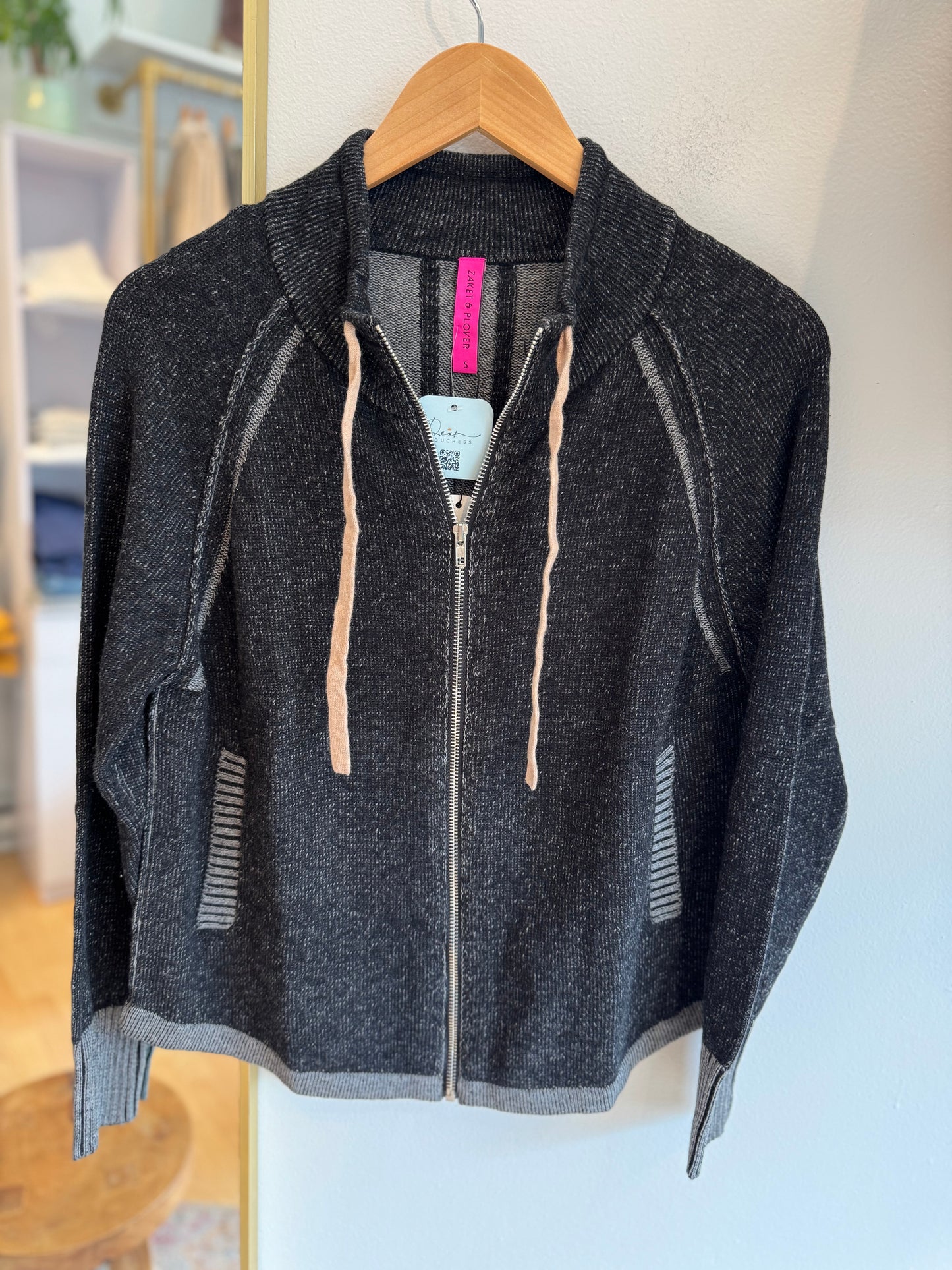 Two Tone Zip Up