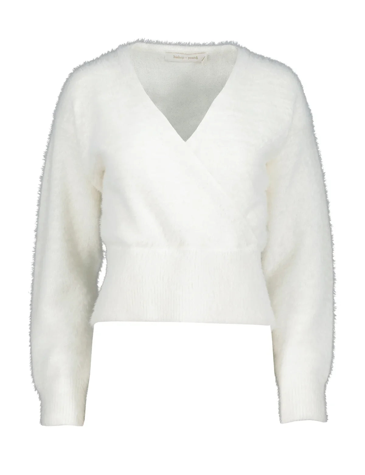 Bishop & Young Fuzzy Surplice Sweater
