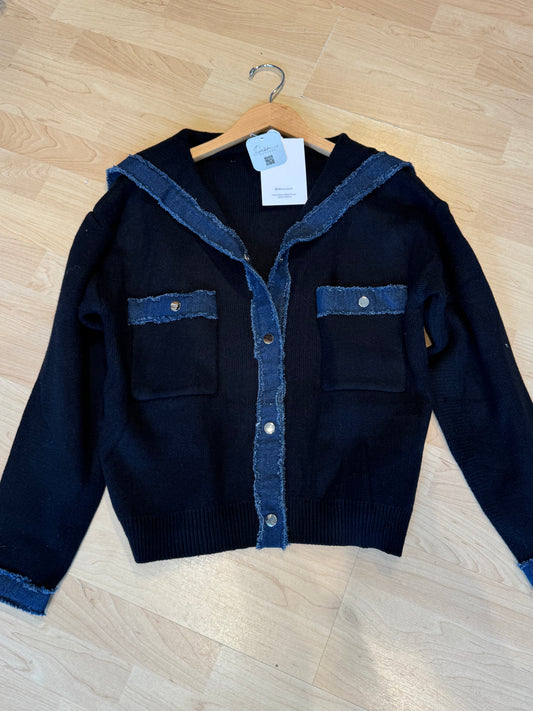 Denim Trim Jacket