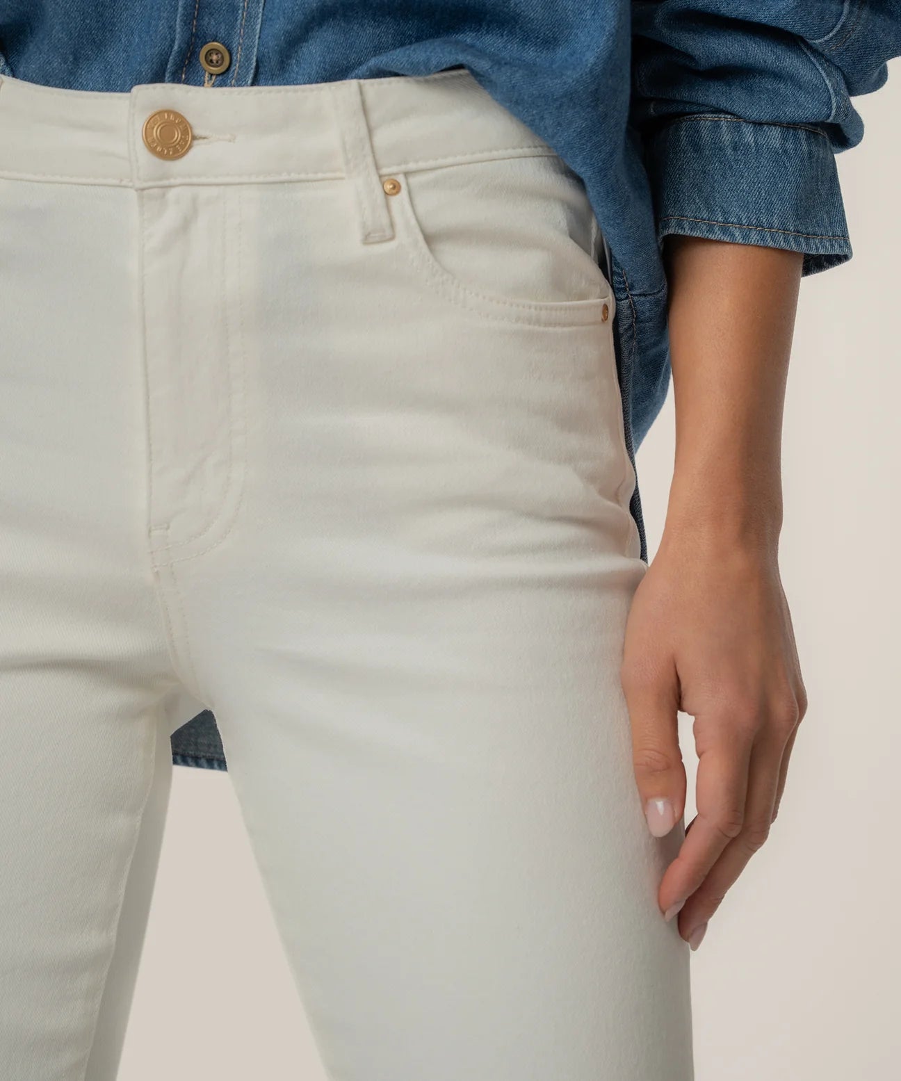 Kelsey Ankle Flare Ecru