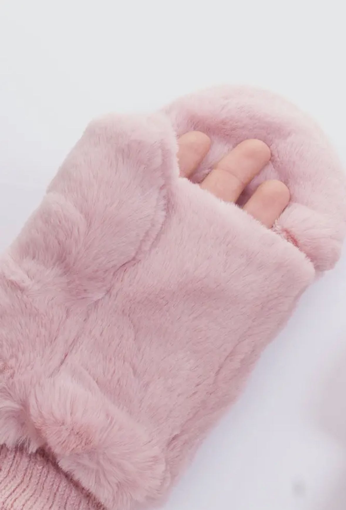 C.C. Faux Fur Convertible Mittens