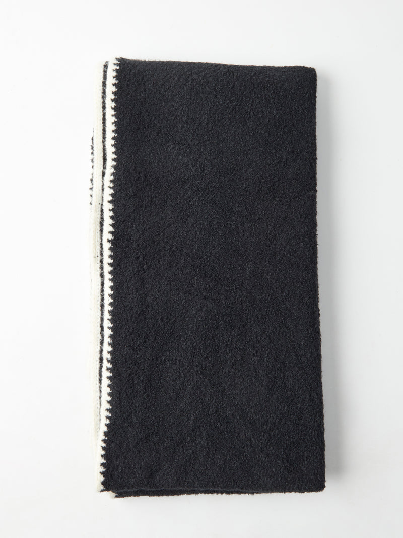Cozy Boucle Whipstitch Scarf