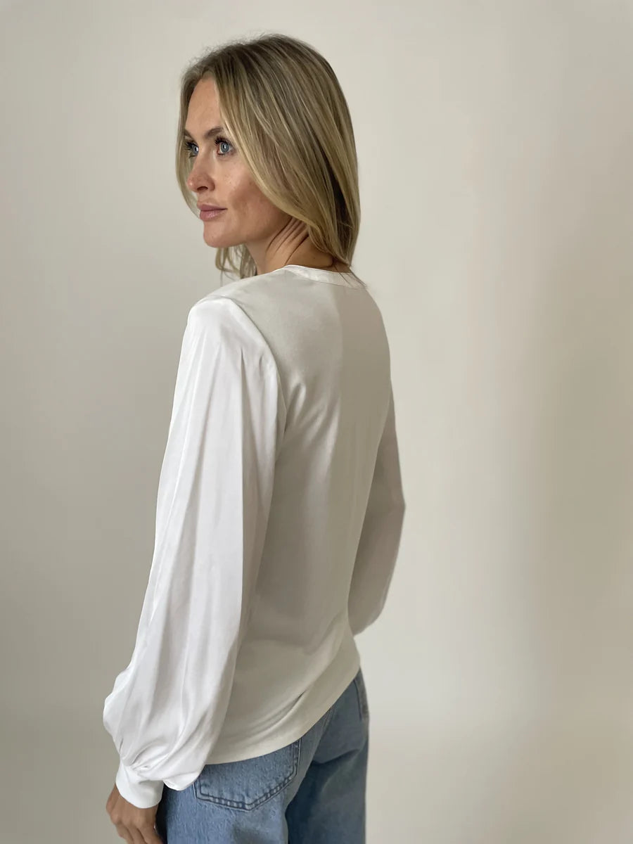 Janie Satin Sleeve Top