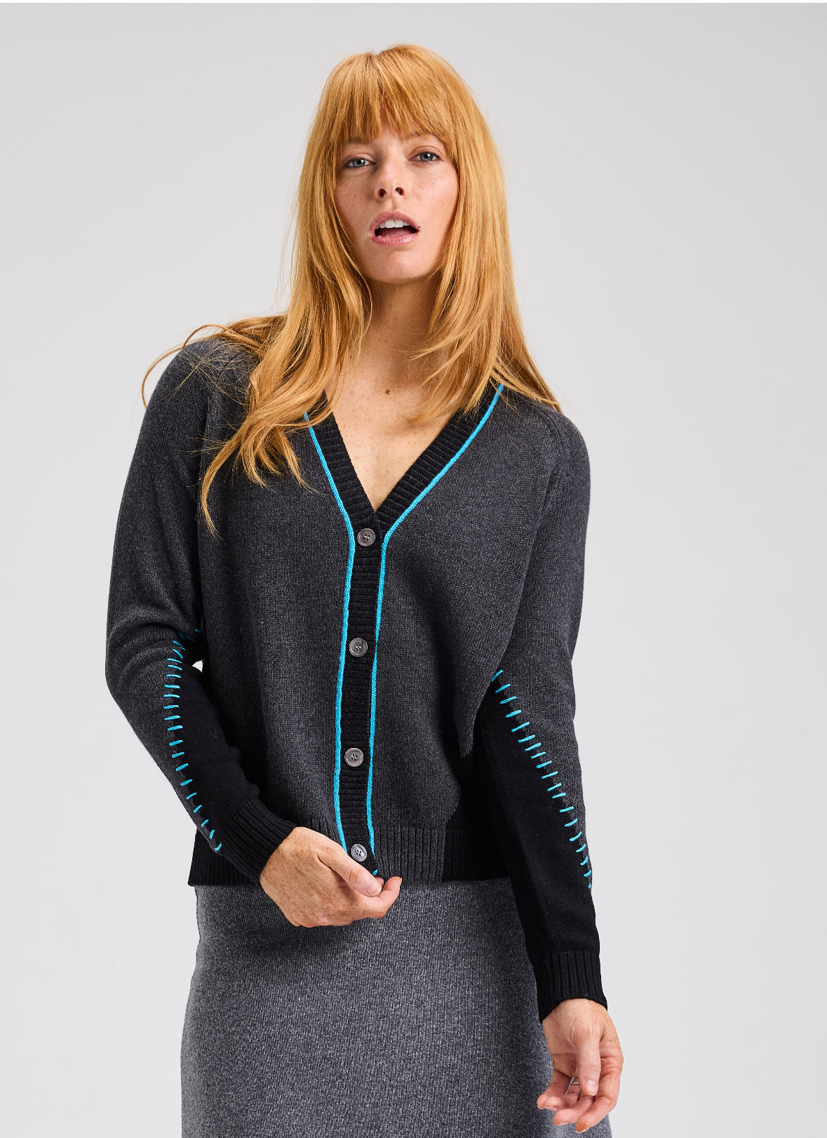 Panelled Cardi