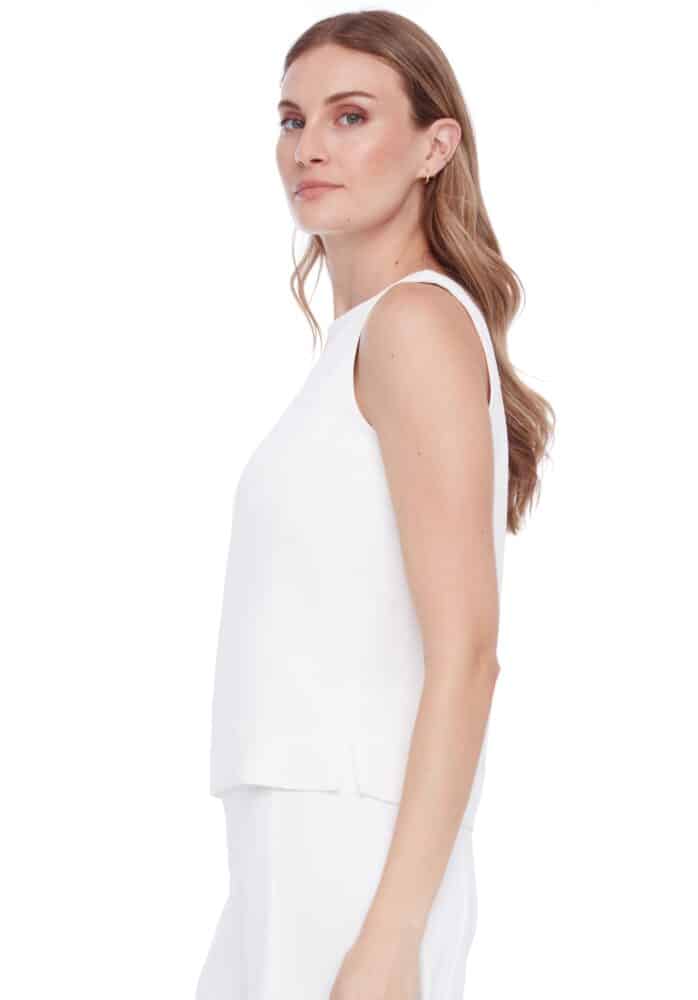 Tyler Madison Cream Sleeveless Top