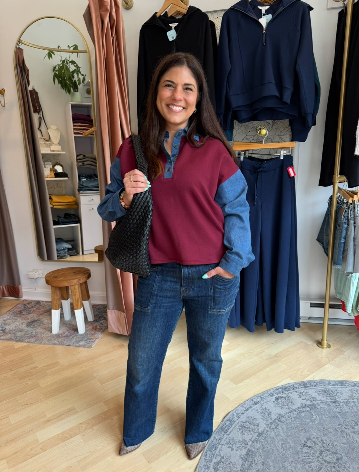 Boxy Collared Henley