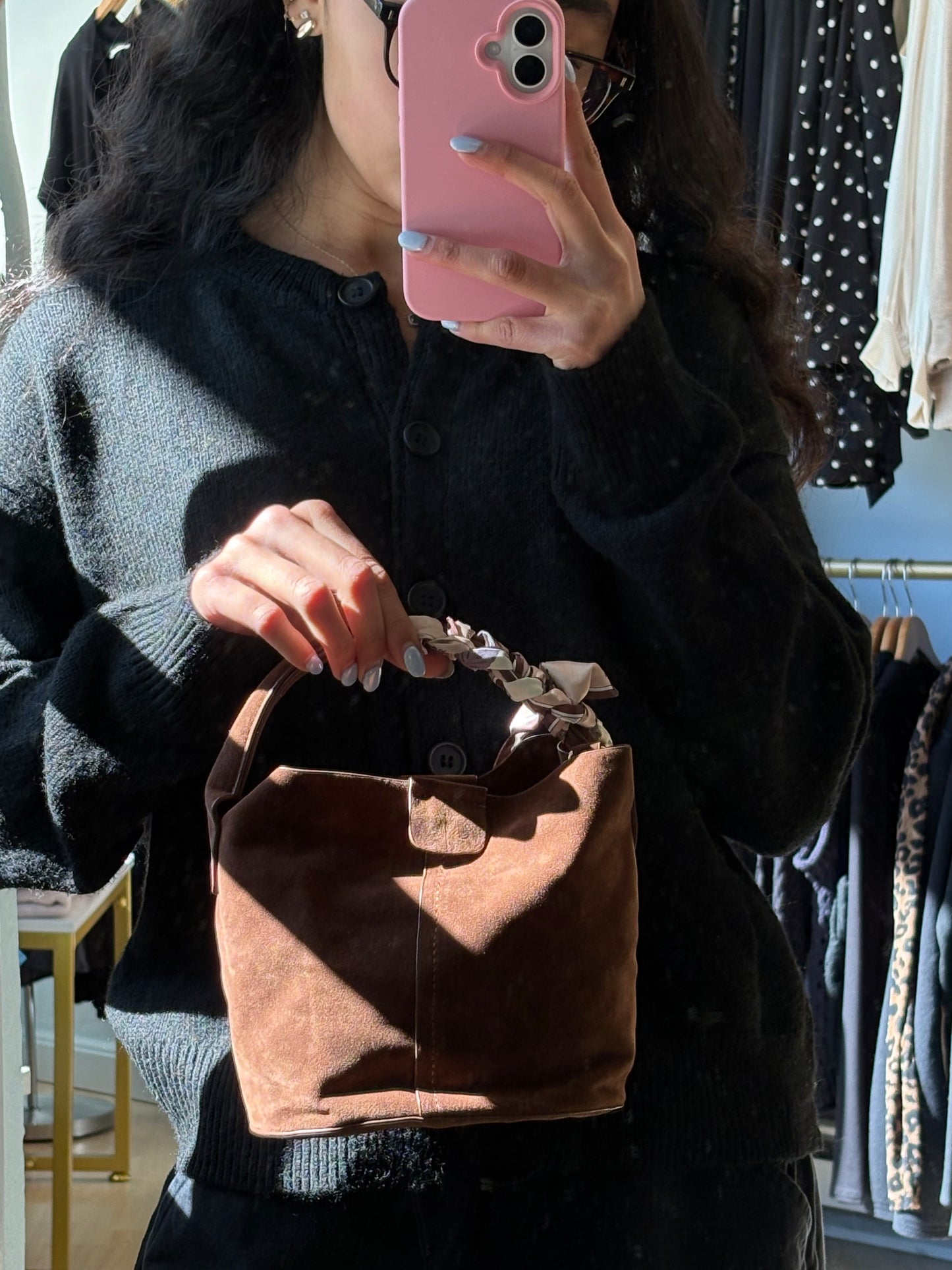 Suede Serenity Bag