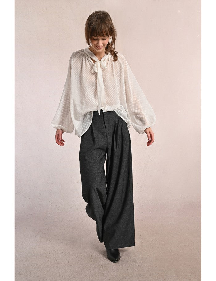 Woven Pleat Front Pant