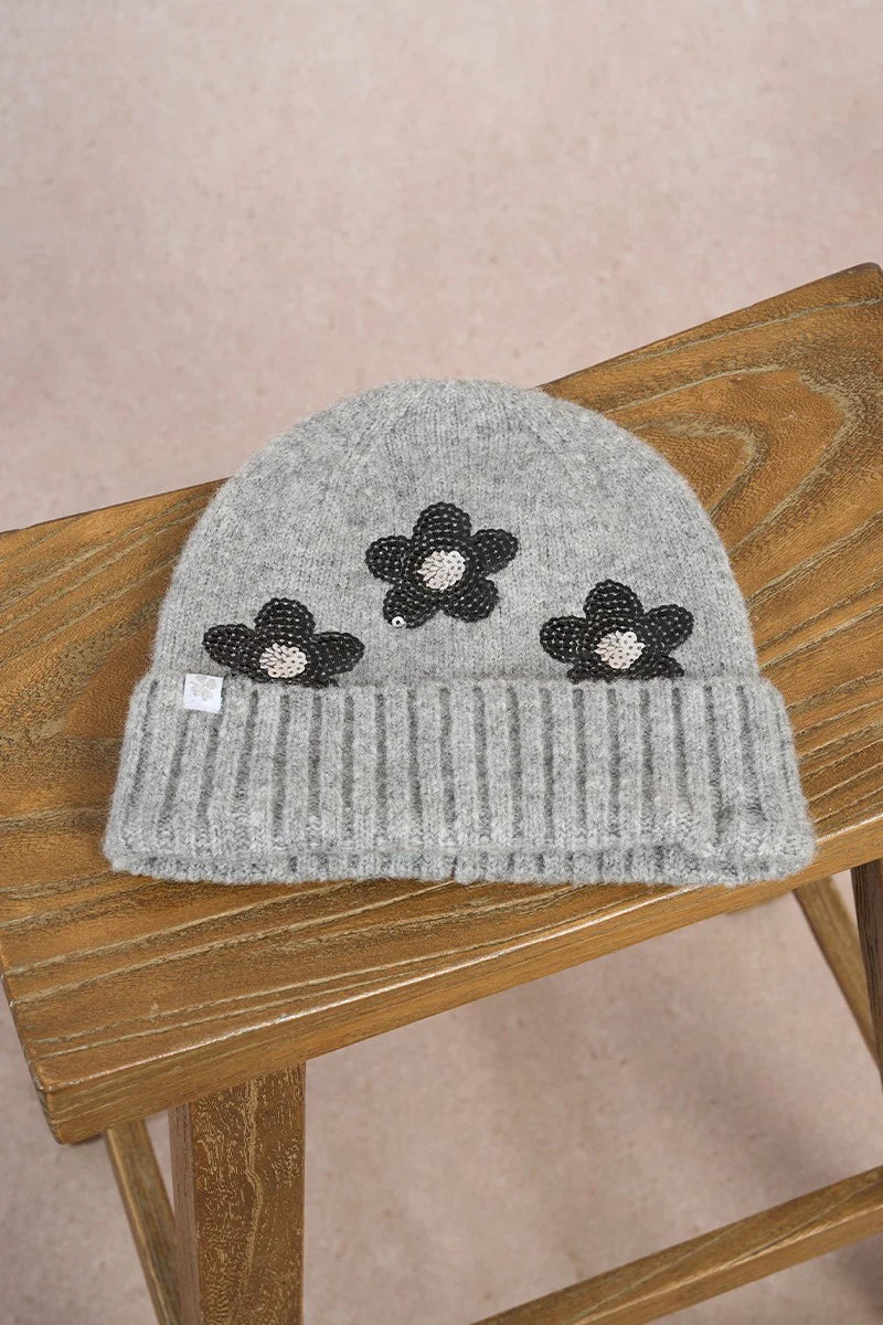 Flowers Hat + Scarf Gift Set
