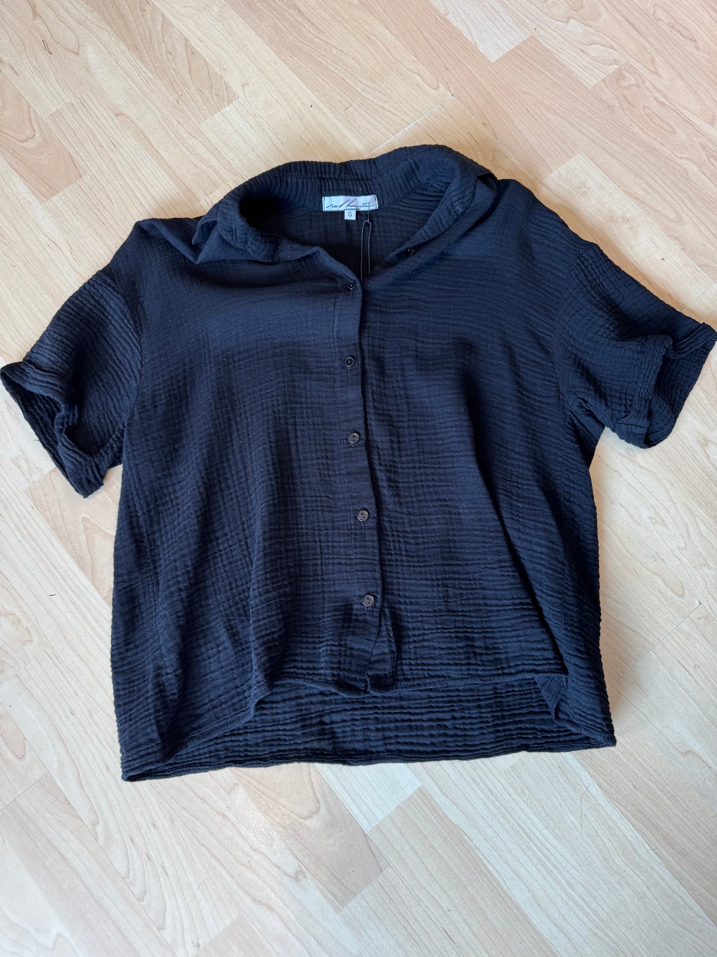 Gauze Button Down Top