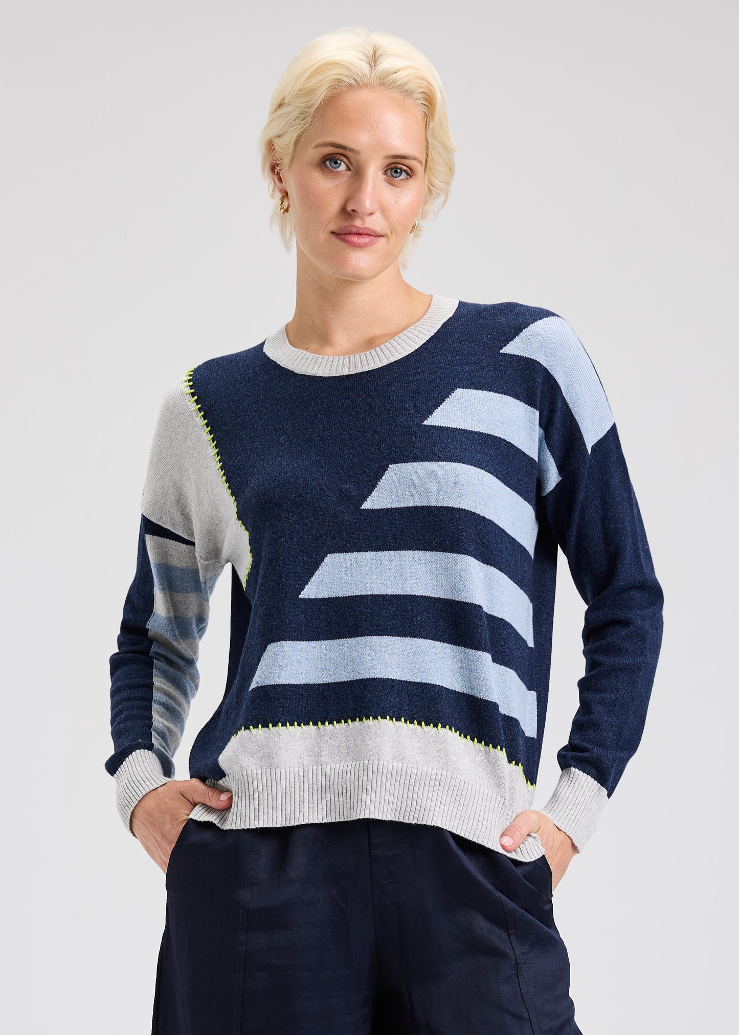 Handwork Stripe Sweater