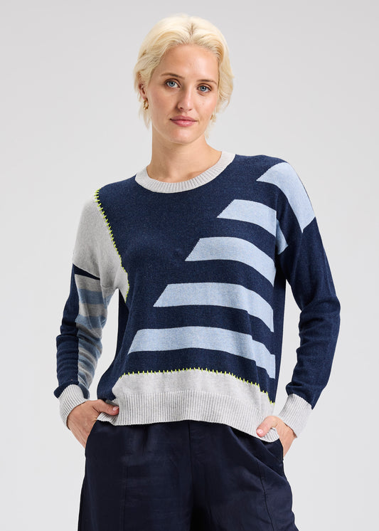 Handwork Stripe Sweater