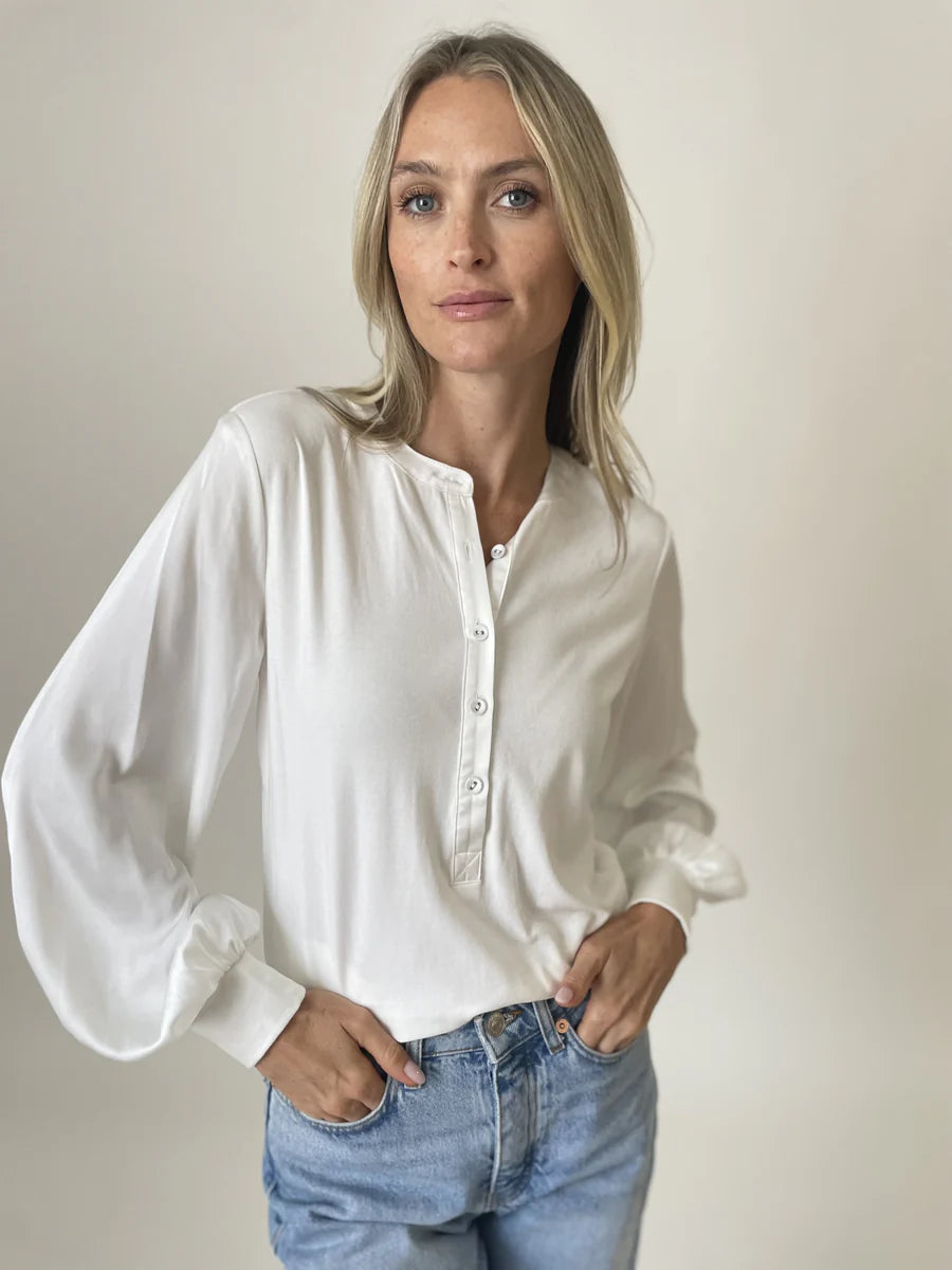 Janie Satin Sleeve Top