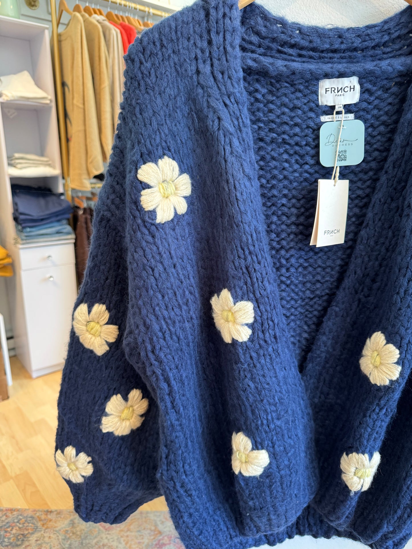 Taya Chunky Floral Cardigan