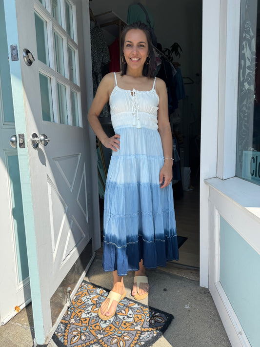 Alexa Dip Dye Maxi Dress