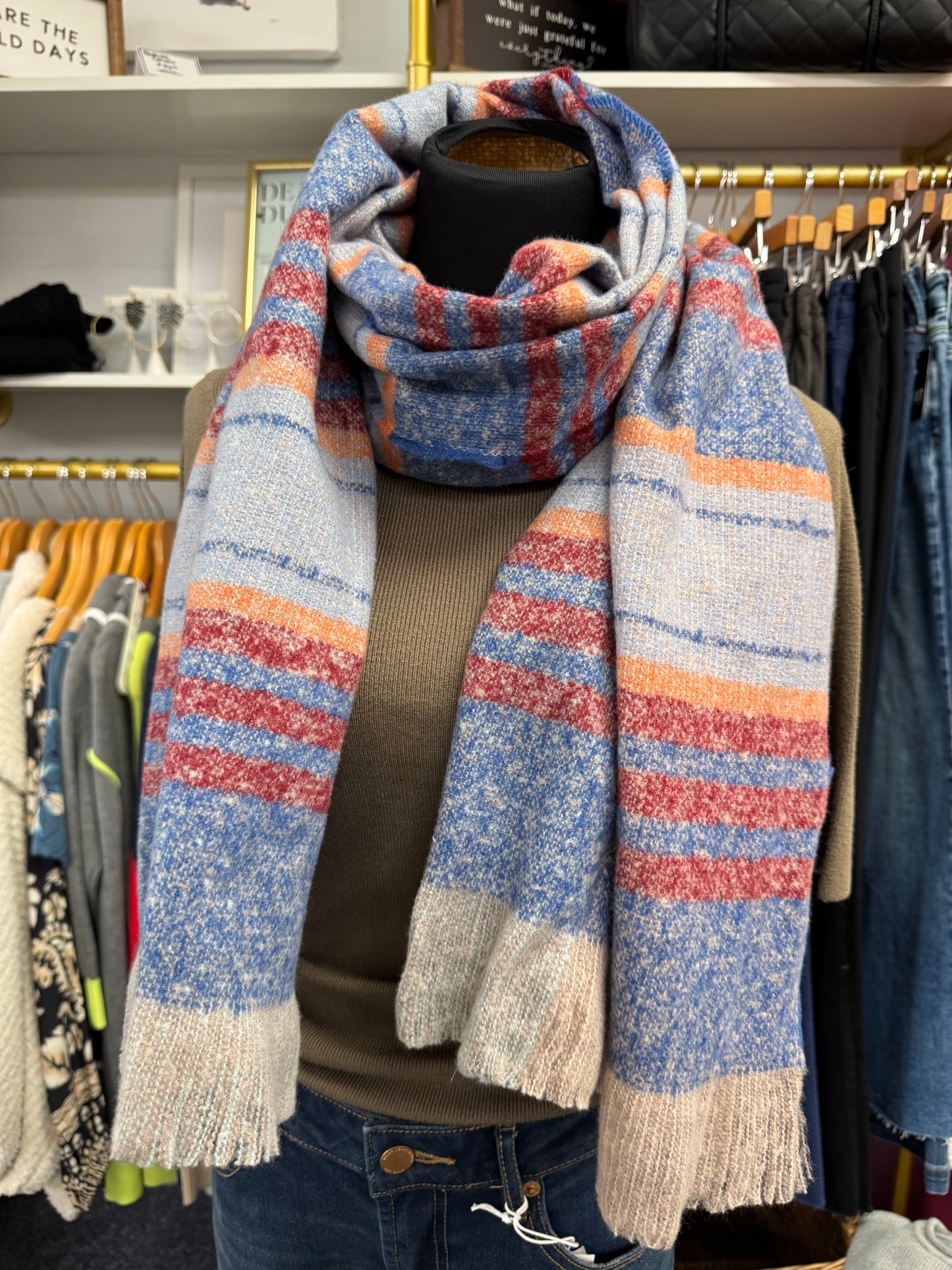 Bayadere Stripe Scarf