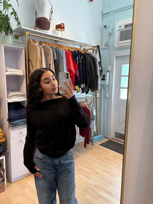 Drop Sleeve Boatneck