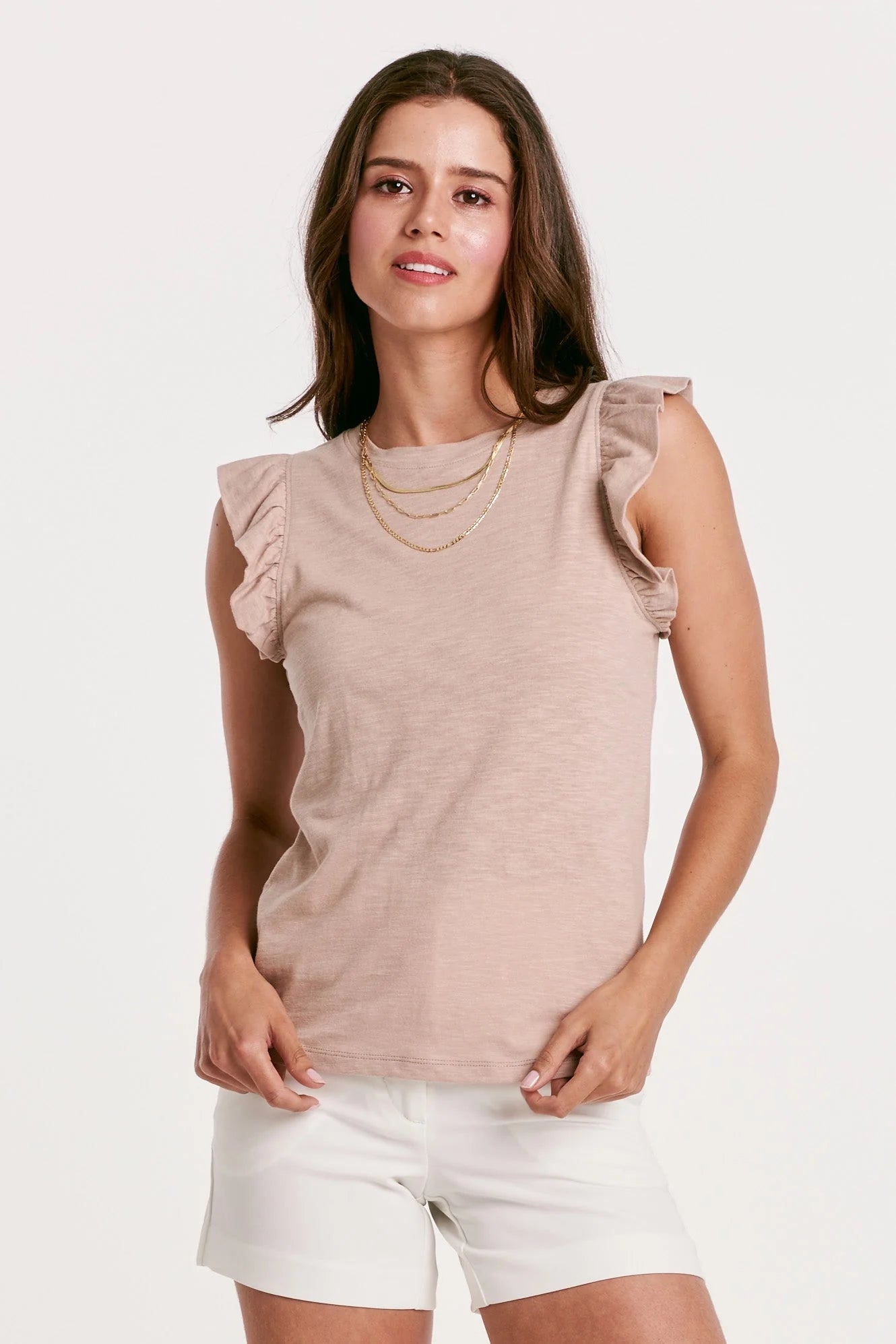 North Ruffle Sleeve Tee