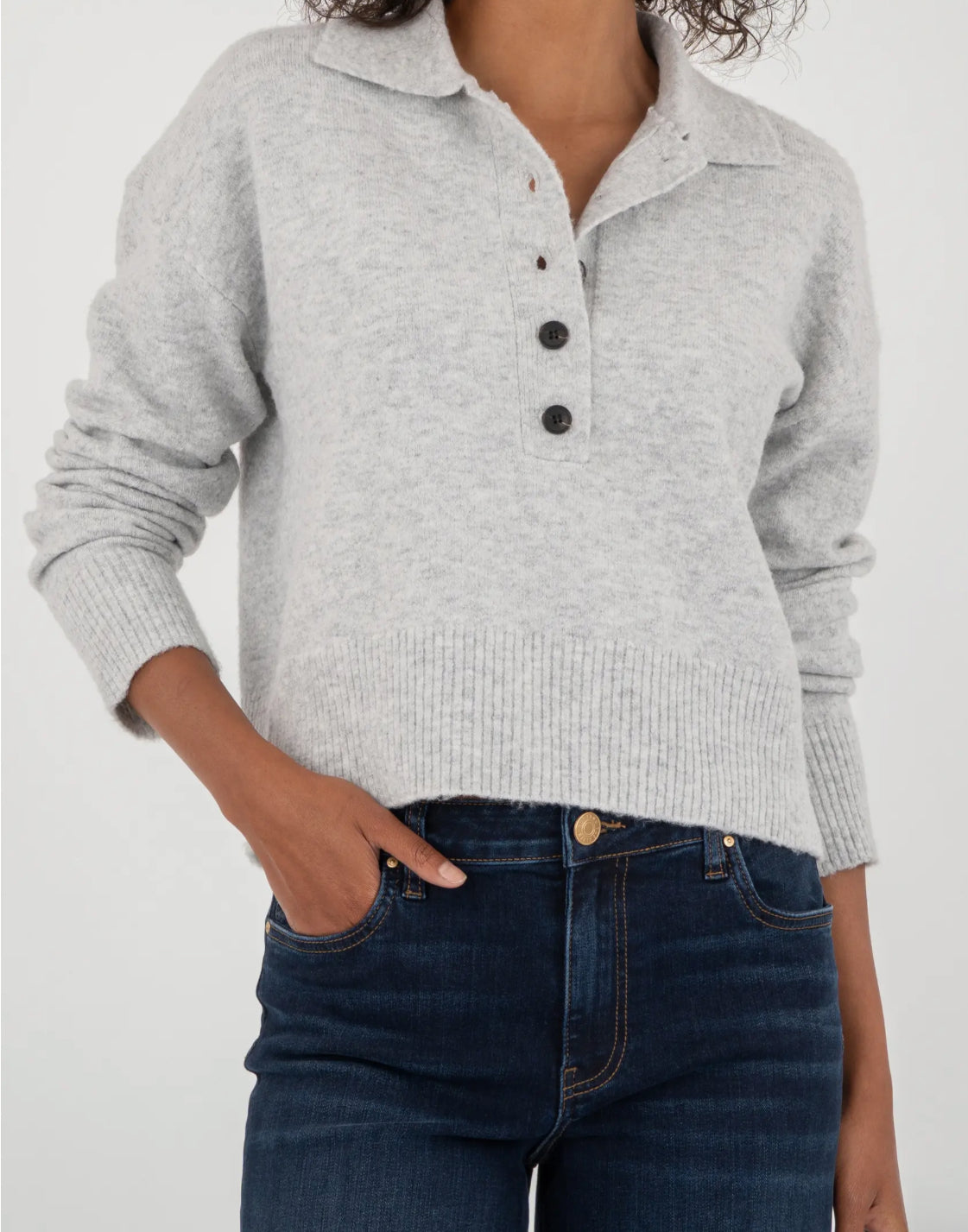 Lilia Button Front Sweater