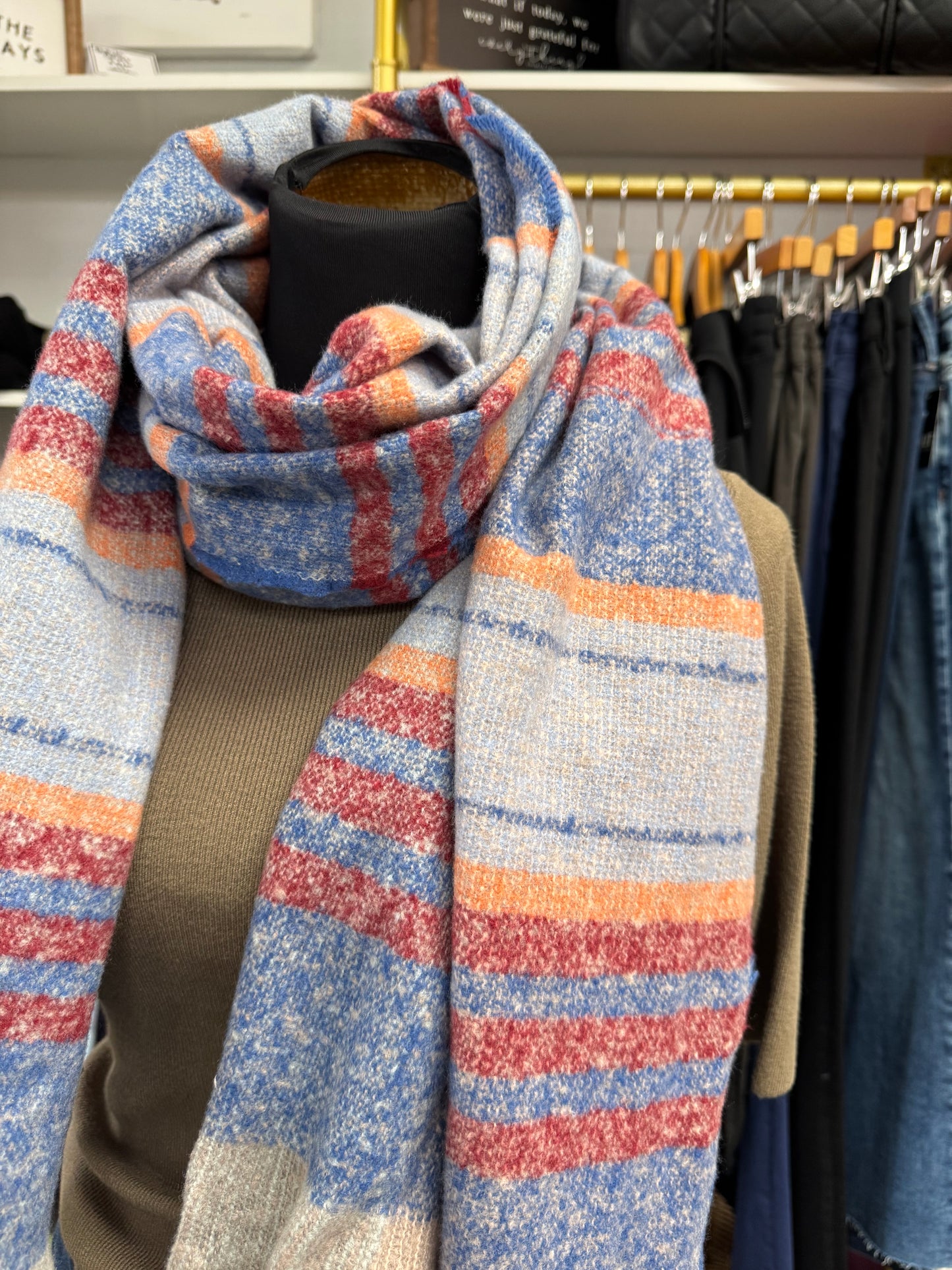 Bayadere Stripe Scarf