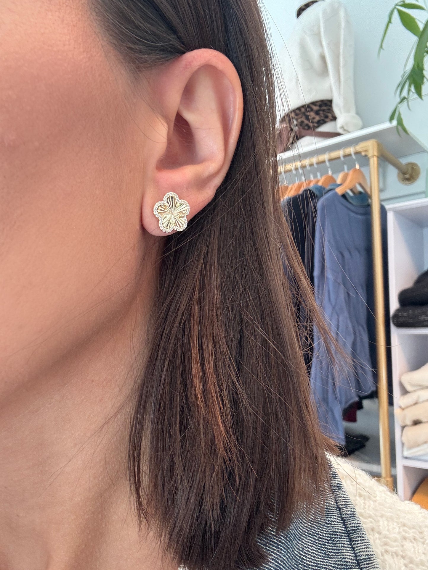 Adeline Pave Stud