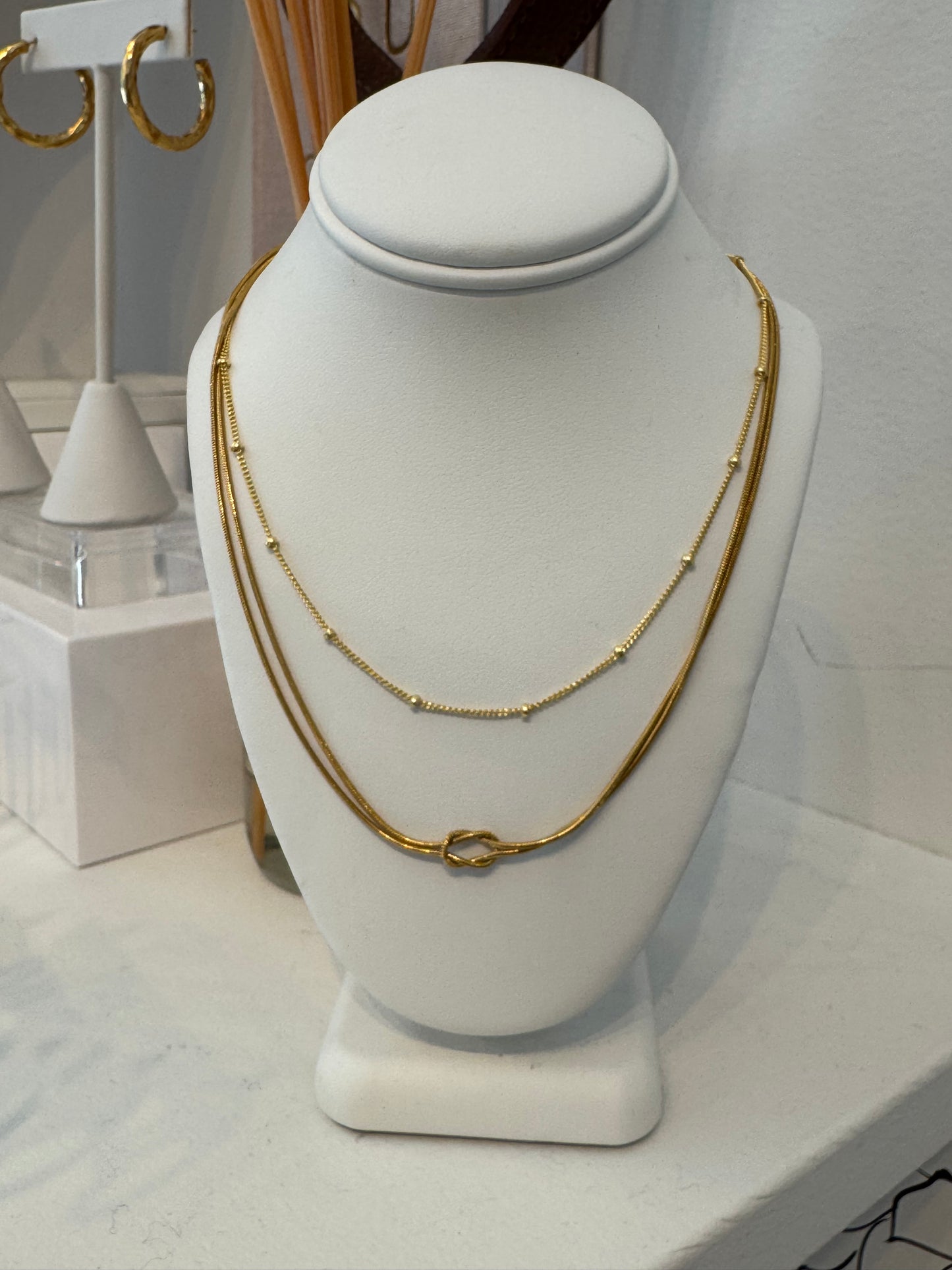 Gold Cable Layering Chain