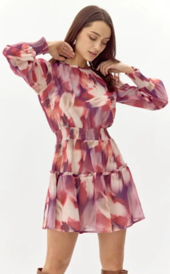 Anelia Smocked Mini Dress
