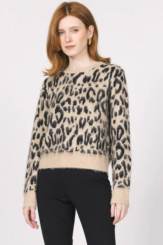 Mina Snow Leopard Sweater