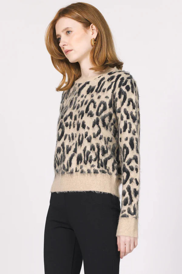 Mina Snow Leopard Sweater