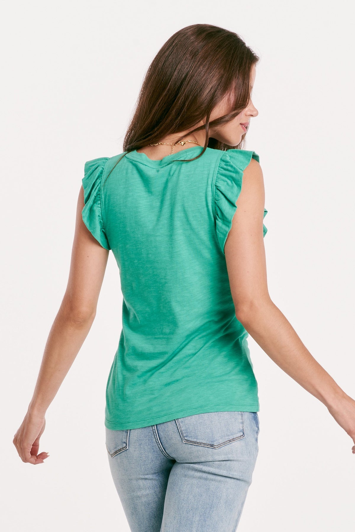 North Ruffle Sleeve Tee