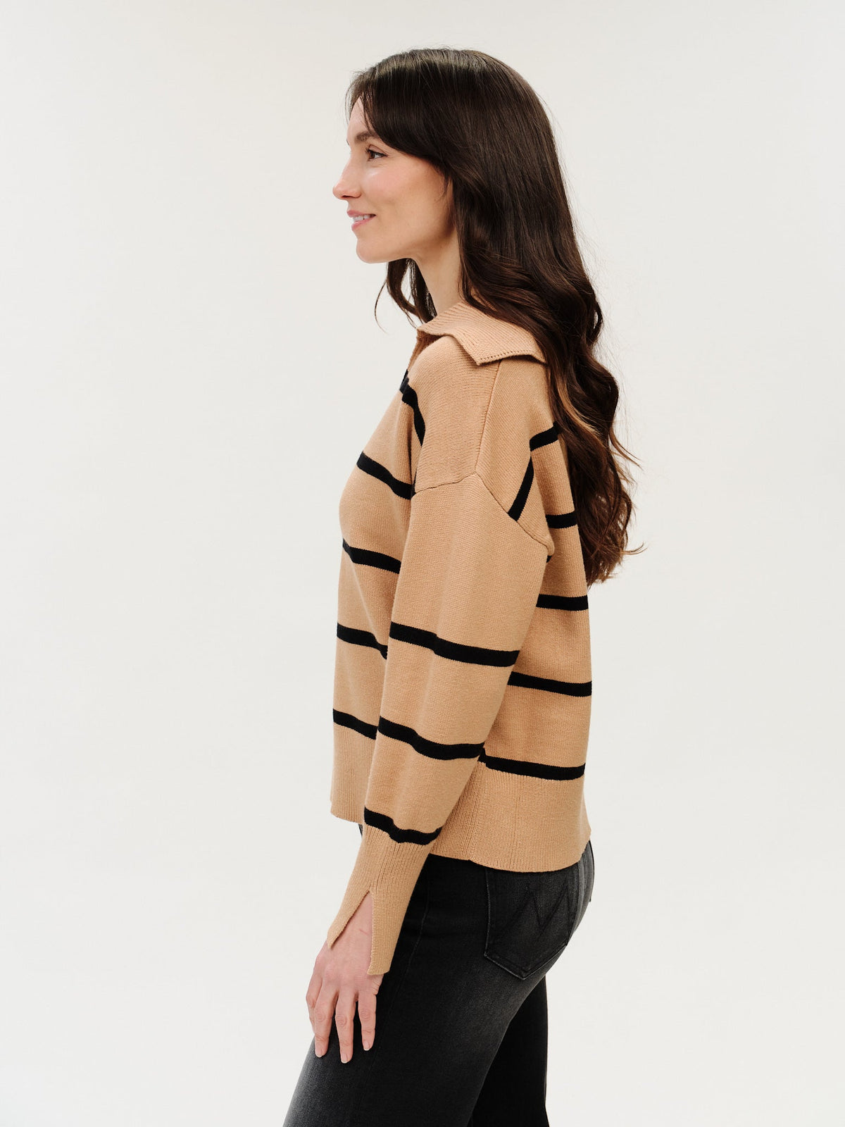 Ruth Striped Collar Sweater
