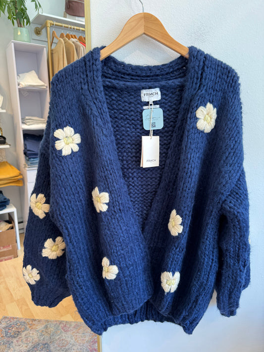 Taya Chunky Floral Cardigan
