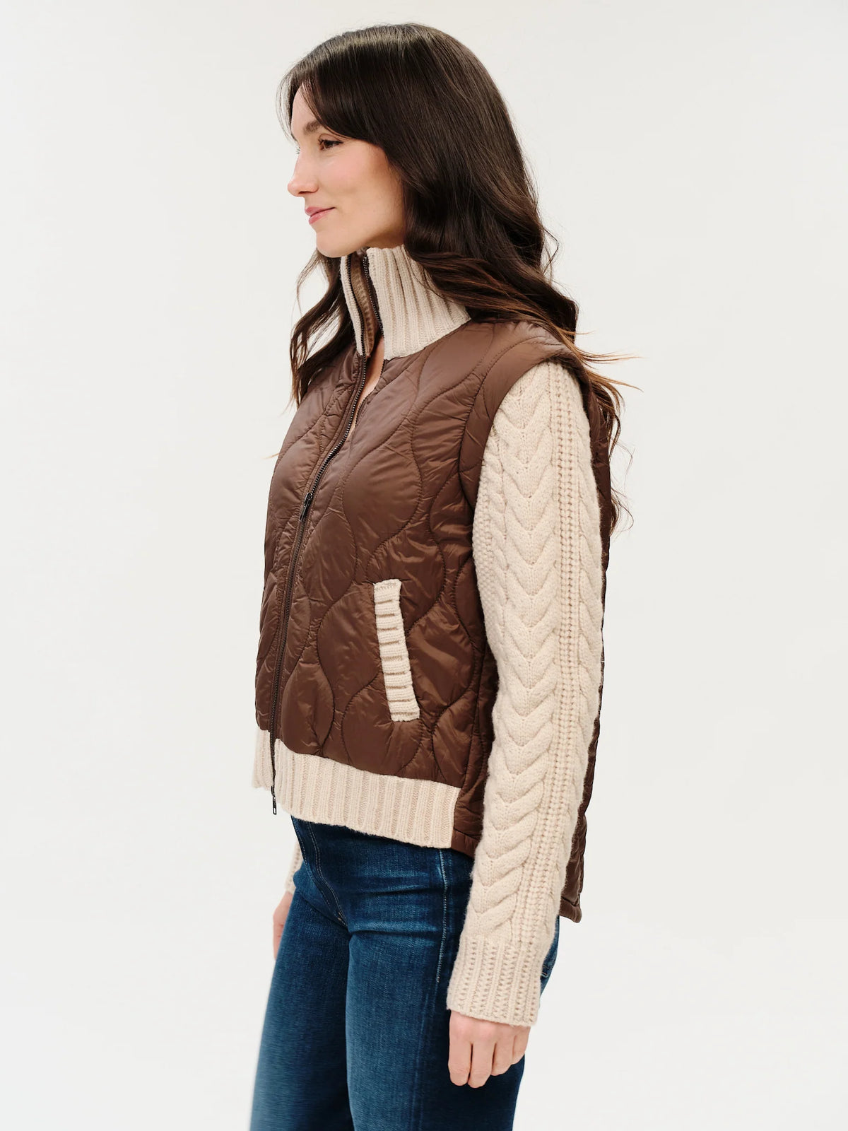 Six Fifty Melanie Quilted Jacket (Brown)