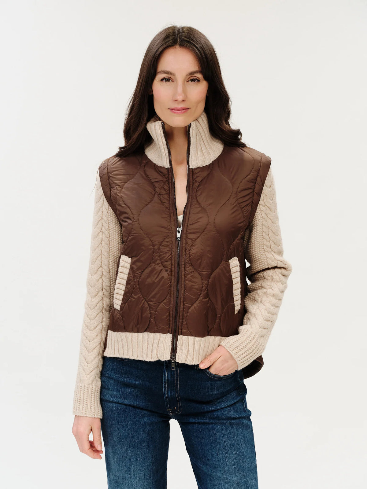 Six Fifty Melanie Quilted Jacket (Brown)
