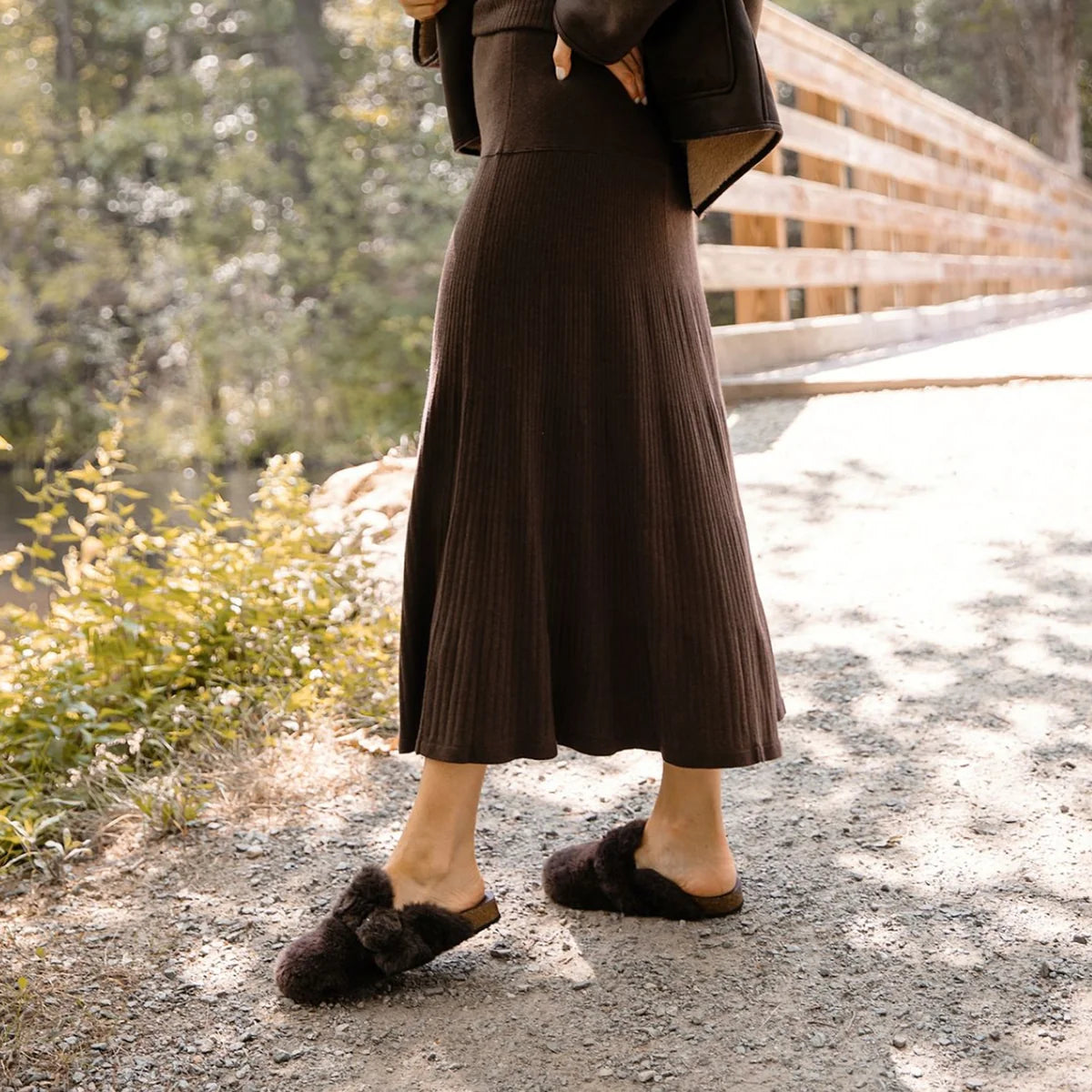 Solei Sea Aspy Faux Fur Clog