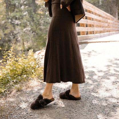 Solei Sea Aspy Faux Fur Clog