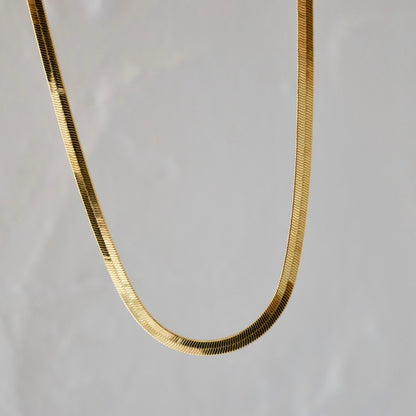 Herringbone Chain - Gold