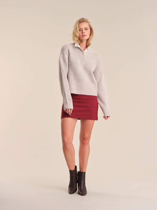Snap Front Henley