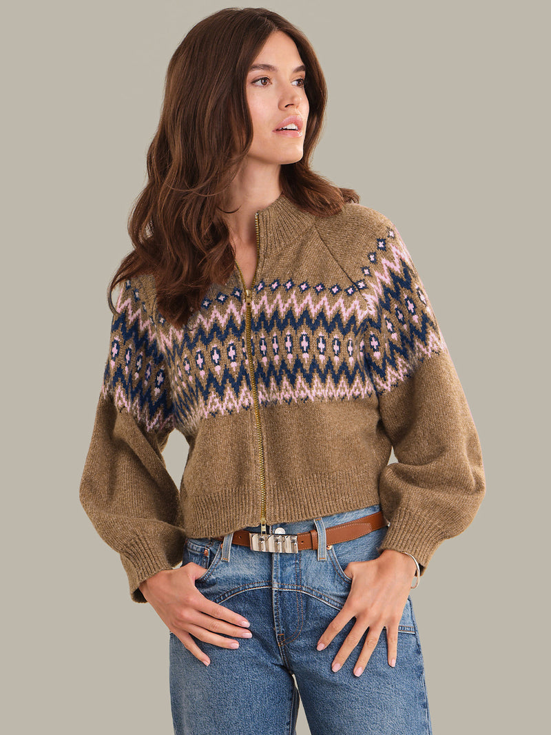 Odessa Fair Isle Zip Up