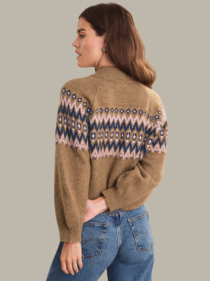 Odessa Fair Isle Zip Up
