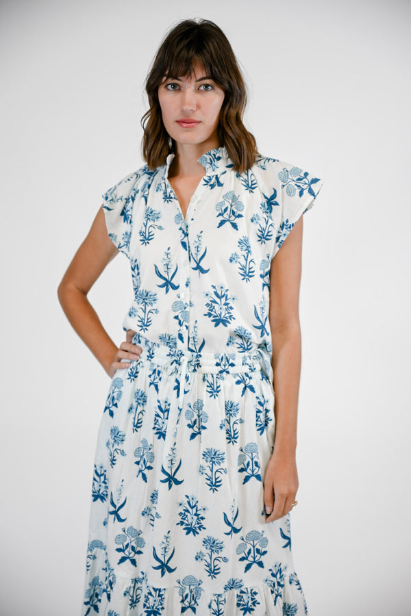 Bays Blouse Indigo Meadow