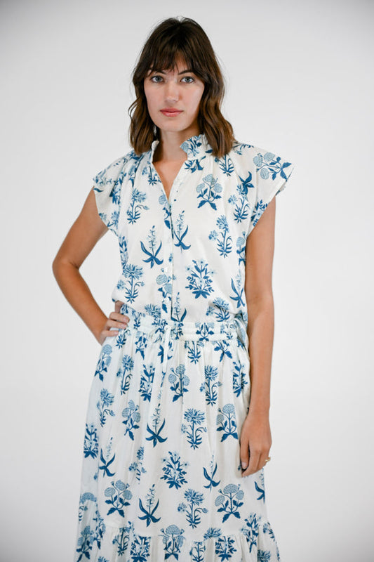 Bays Blouse Indigo Meadow