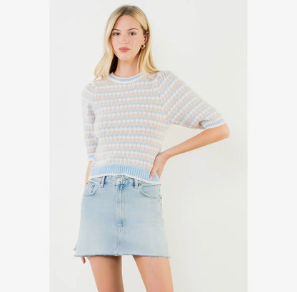 Short Sleeve Spring Knit Top