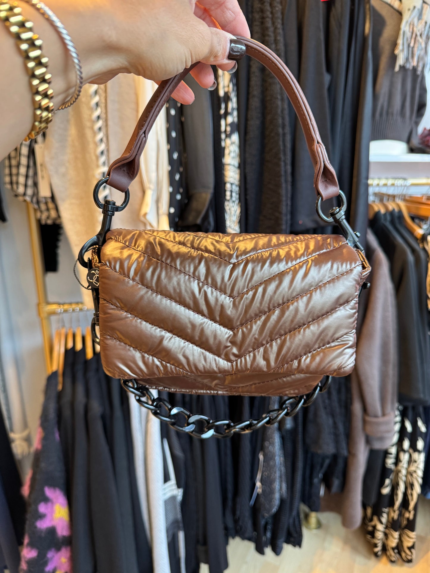 Small Puffer Crossbody Bag