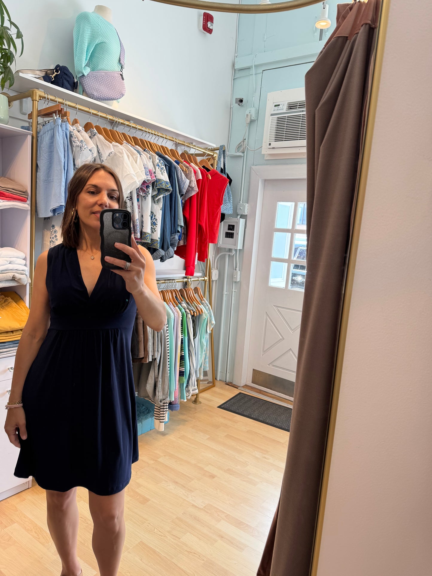Surplice Sleeveless Dress