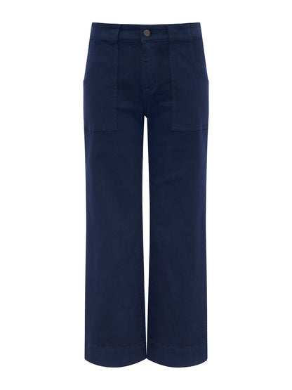 Navy Insider Crop Pants