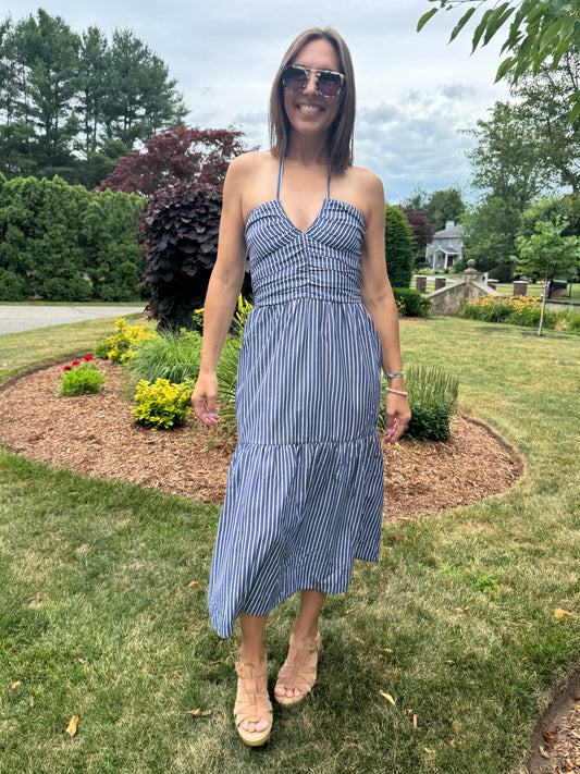 Aeries Halter Dress in Astrid